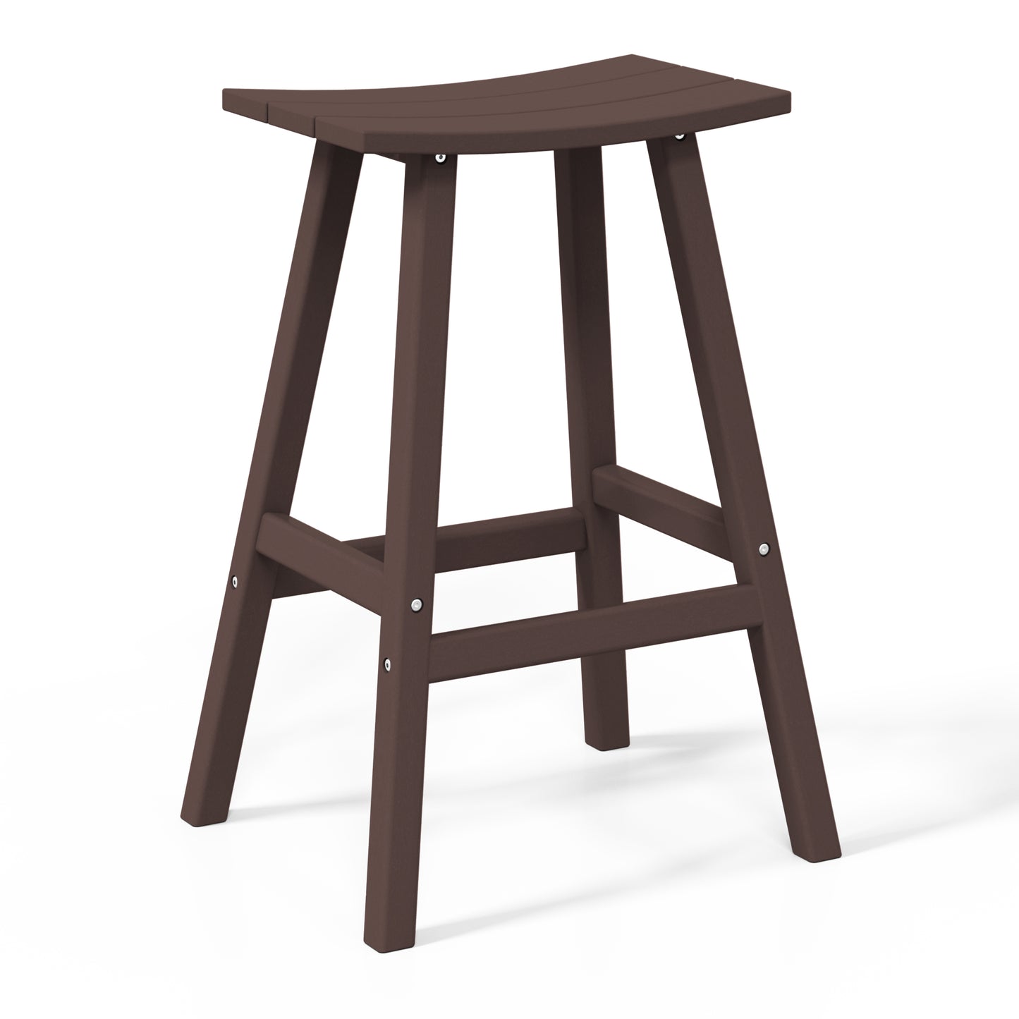 Stockholm All-Weather Outdoor Saddle Bar Stool (29" Height)