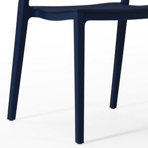 Patio Stacking Dining Side Chair (Set of 2)
