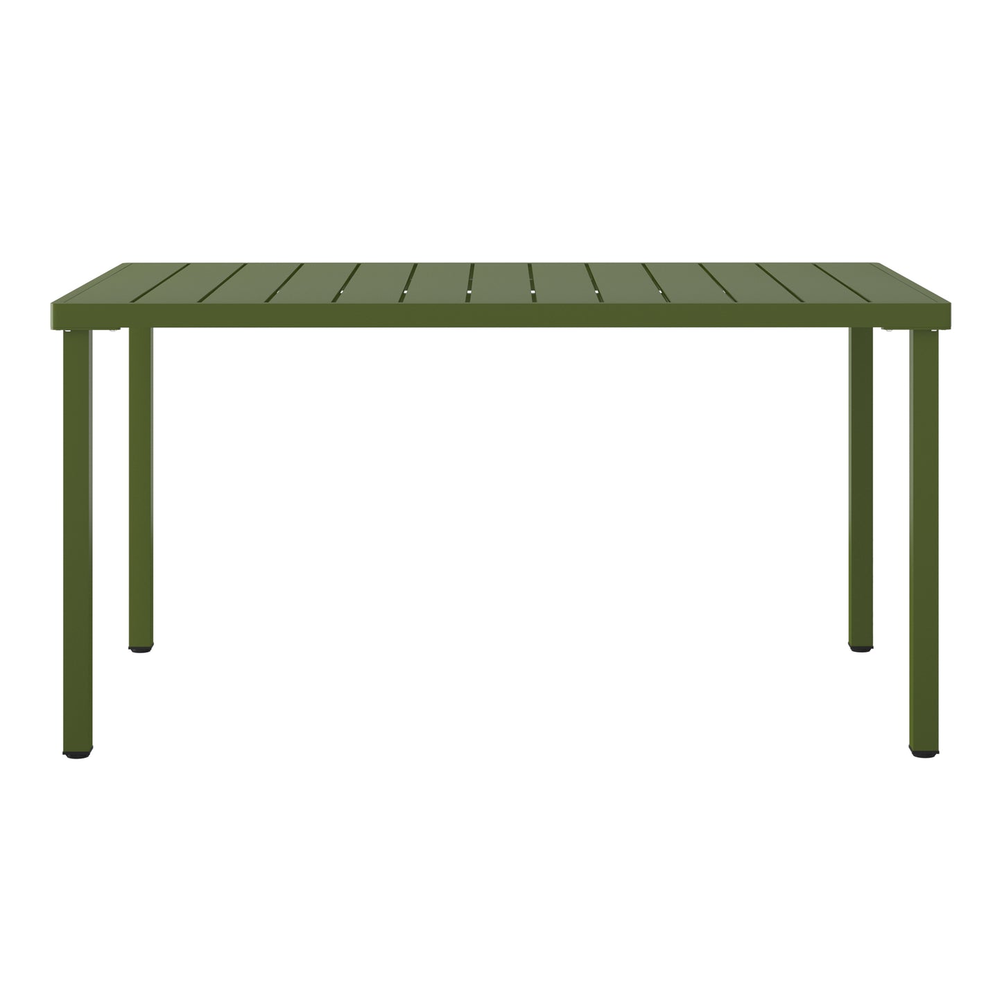 Polyform 59" x 35.4" Steel Rectangular Dining Table