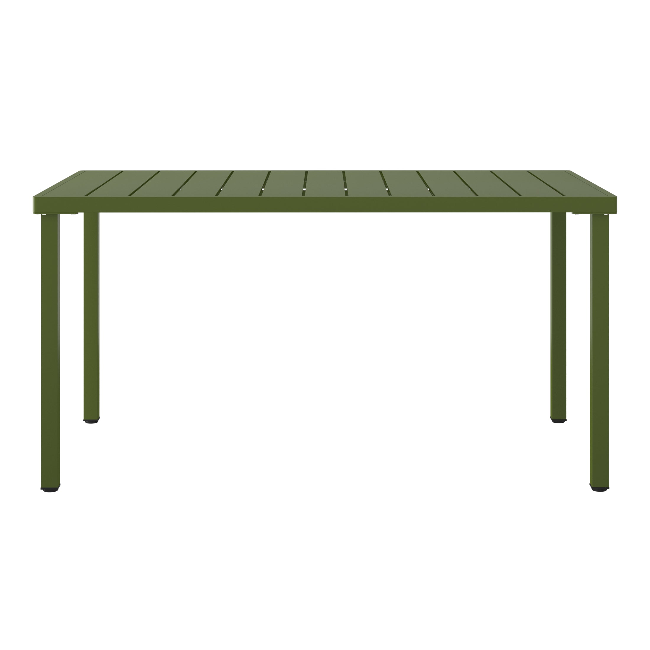 Polyform 59" x 35.4" Steel Rectangular Dining Table