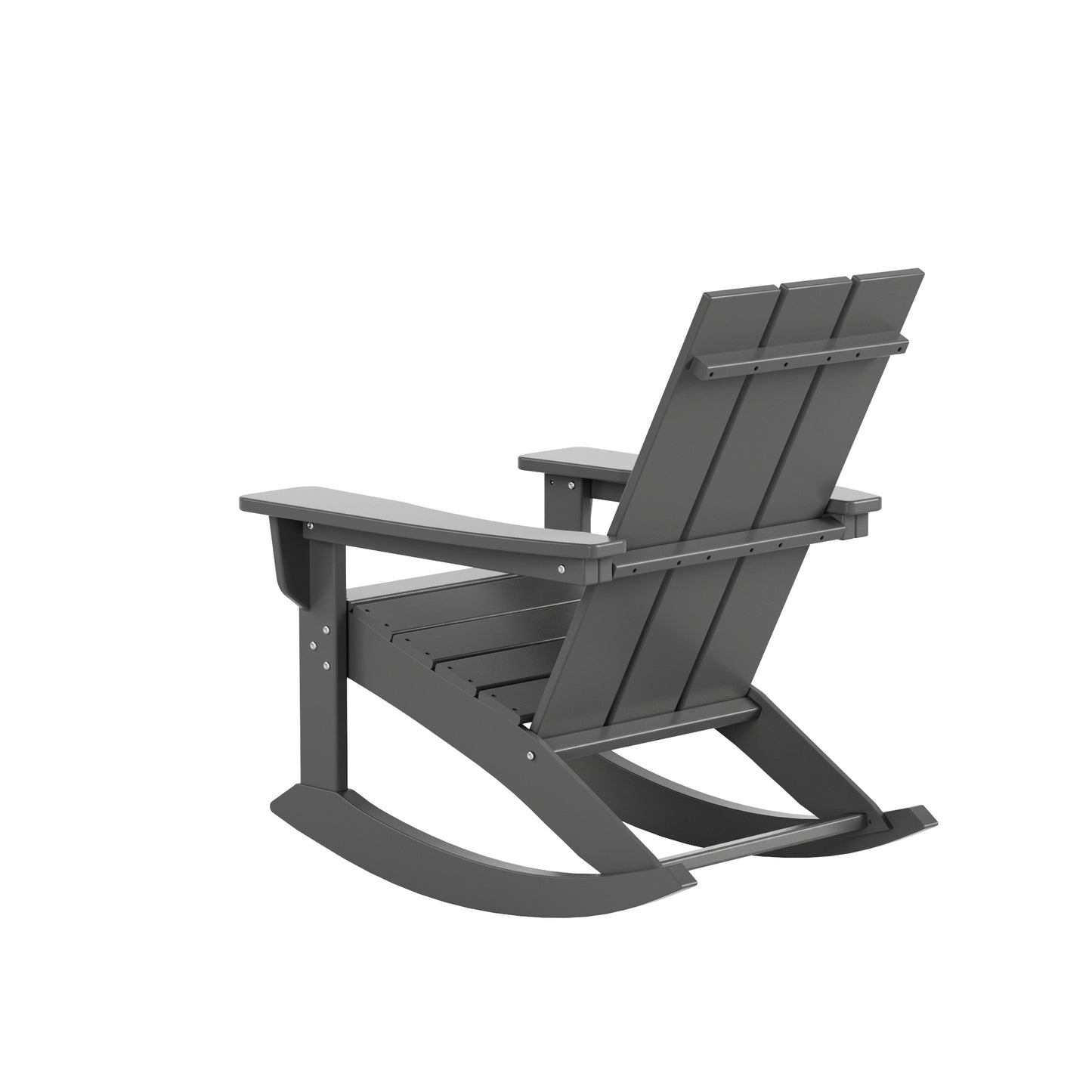 Malibu Modern All-Weather Outdoor Rocking Adirondack Chair