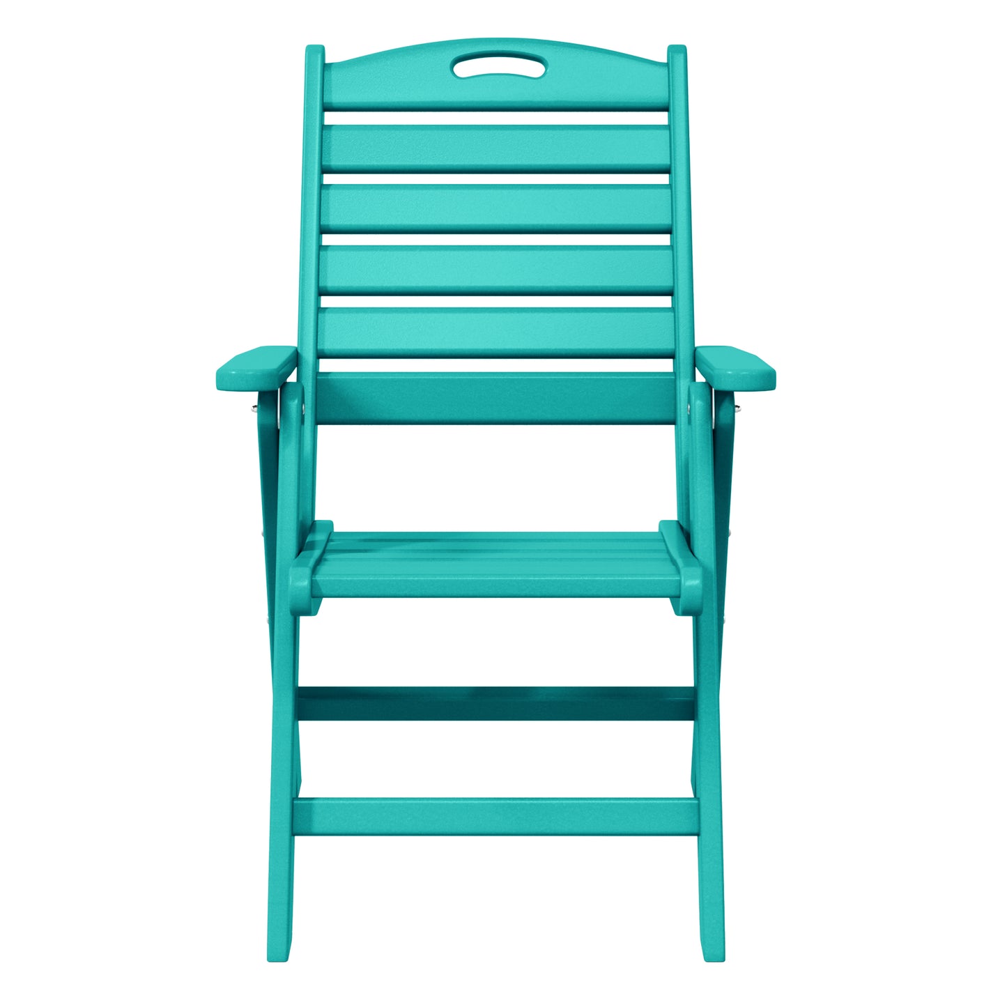 Aarhus All-Weather Outdoor Patio Folding Tall Back Dining Chair (38" High)