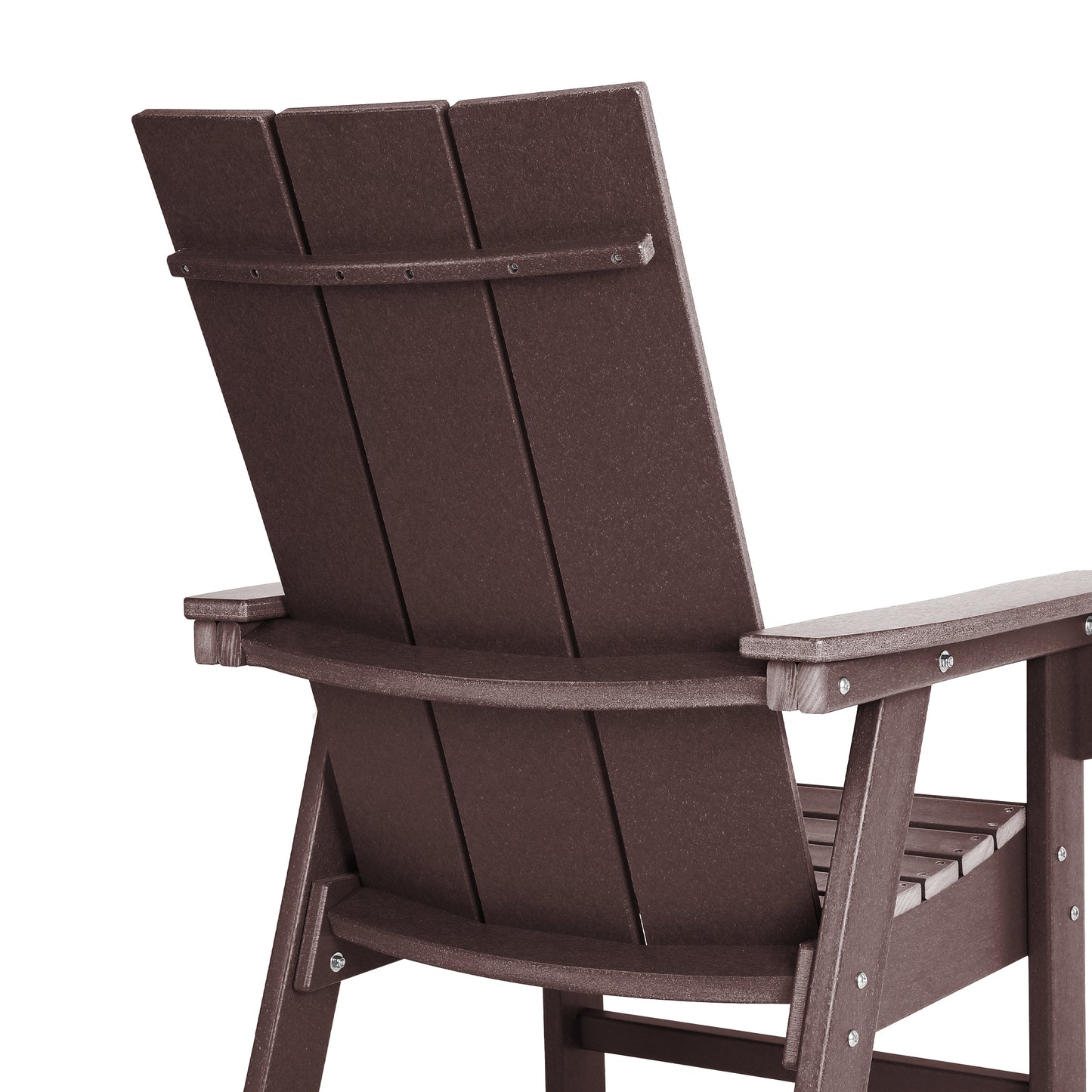 Malibu Modern All-Weather Outdoor Contoured Adirondack Dining Chair