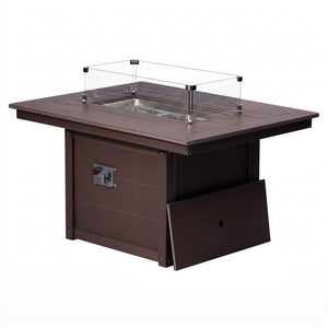 Sedona Rectangular 34" X 46" Fire Pit Table