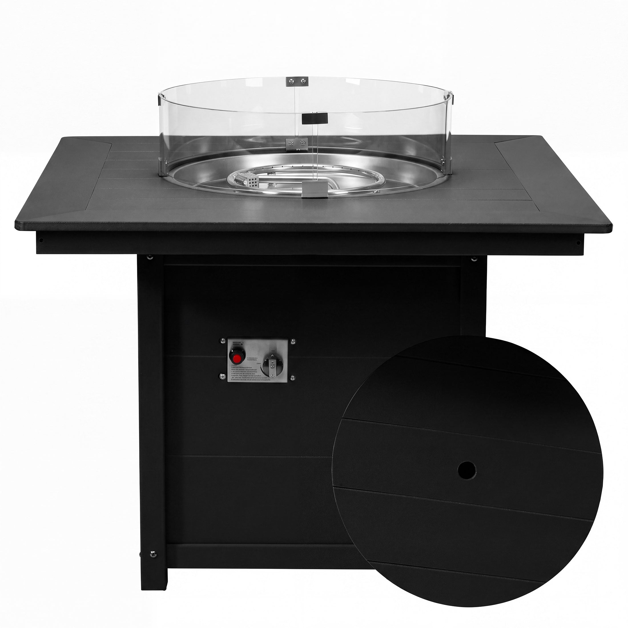 Sedona Square 42" Dining Fire Pit Table
