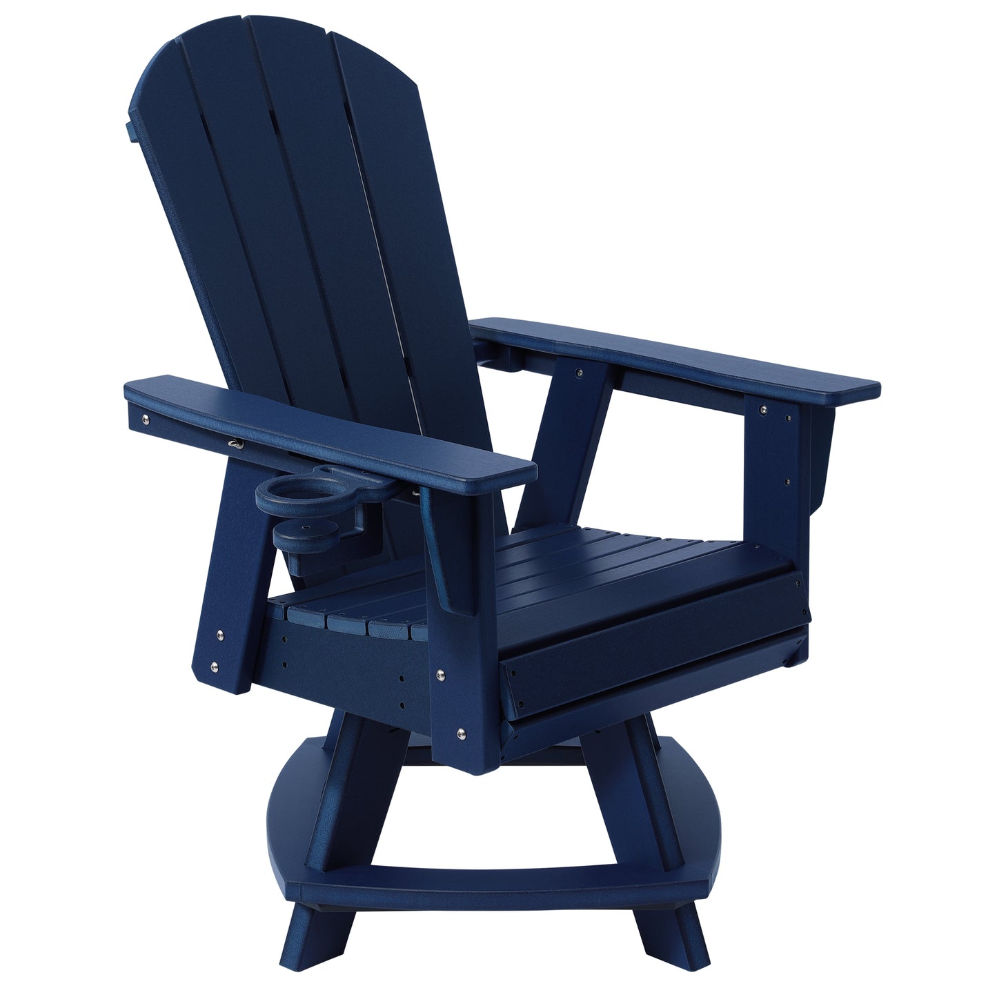 Adirondack Swivel Dining Chair with Cup Holder With Cup Holder