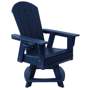 Adirondack Swivel Dining Chair with Cup Holder With Cup Holder