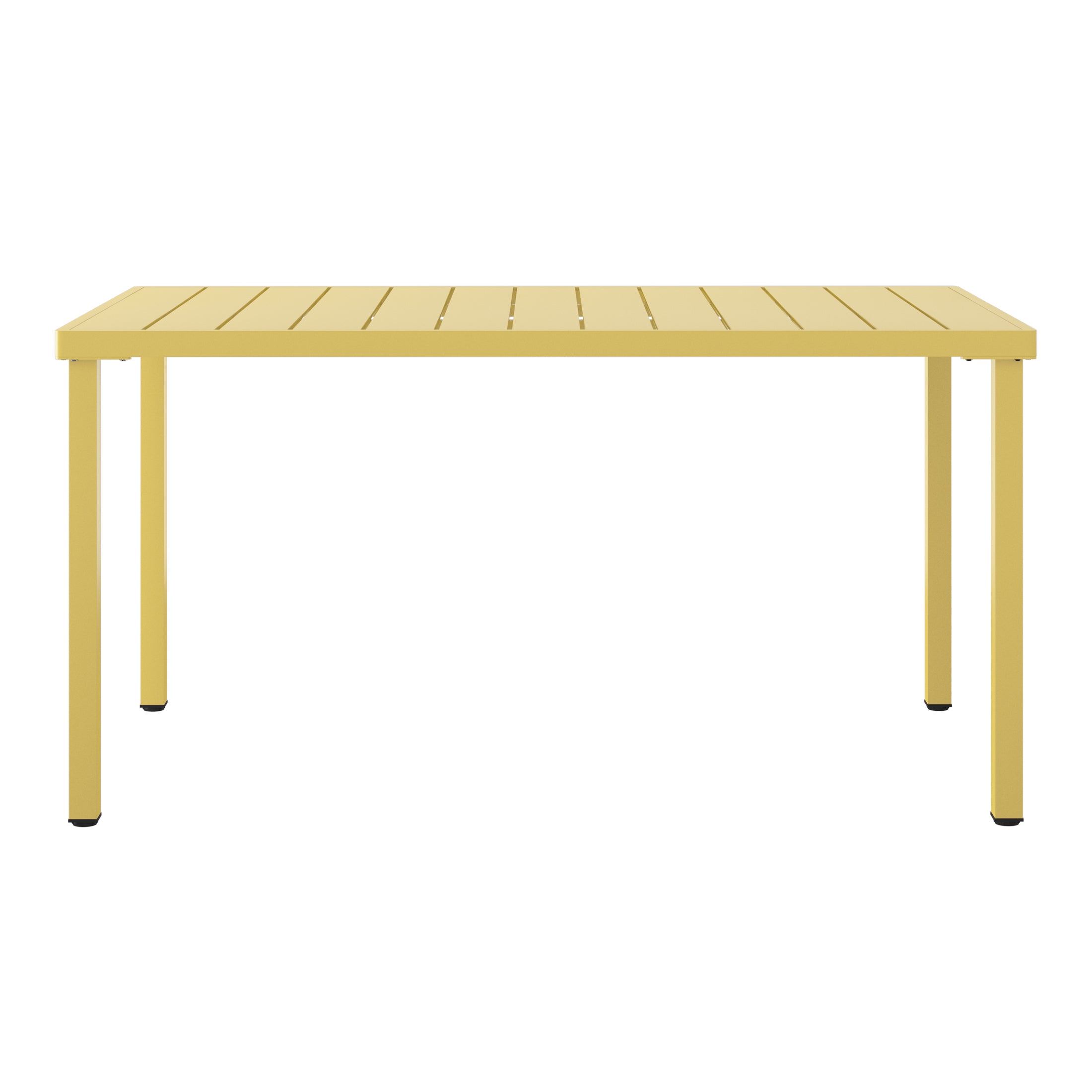 Polyform 59" x 35.4" Steel Rectangular Dining Table