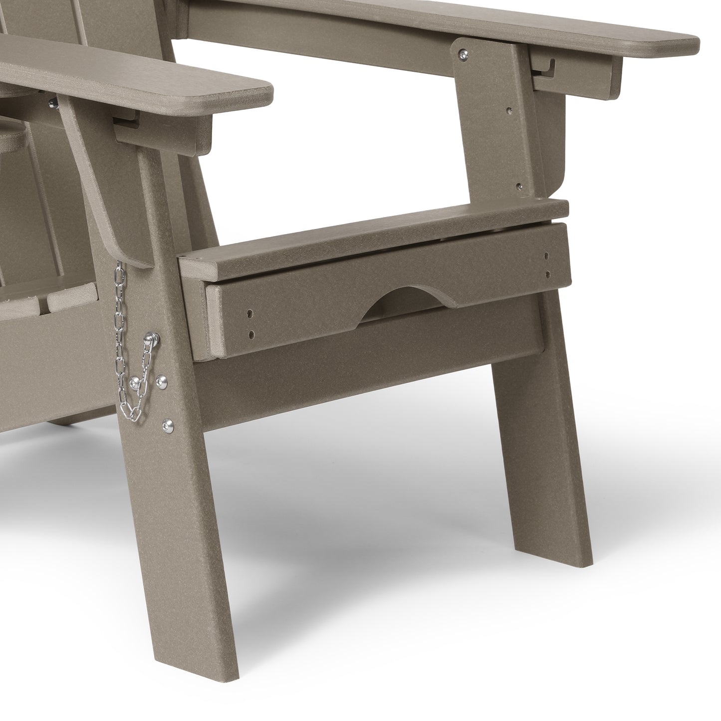 Chatham Folding Adjustable Adirondack Chair with Cup Holder and Hideaway Ottoman