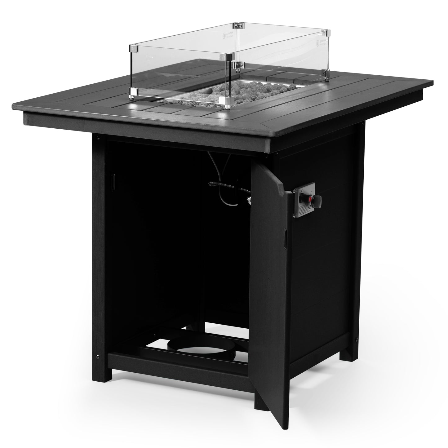Sedona Rectangular 34" X 46" Counter Fire Pit Table