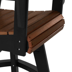 Heritage Ridge Adirondack Swivel Counter Chair With Cup Holder