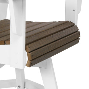 Heritage Ridge Adirondack Swivel Counter Chair With Cup Holder