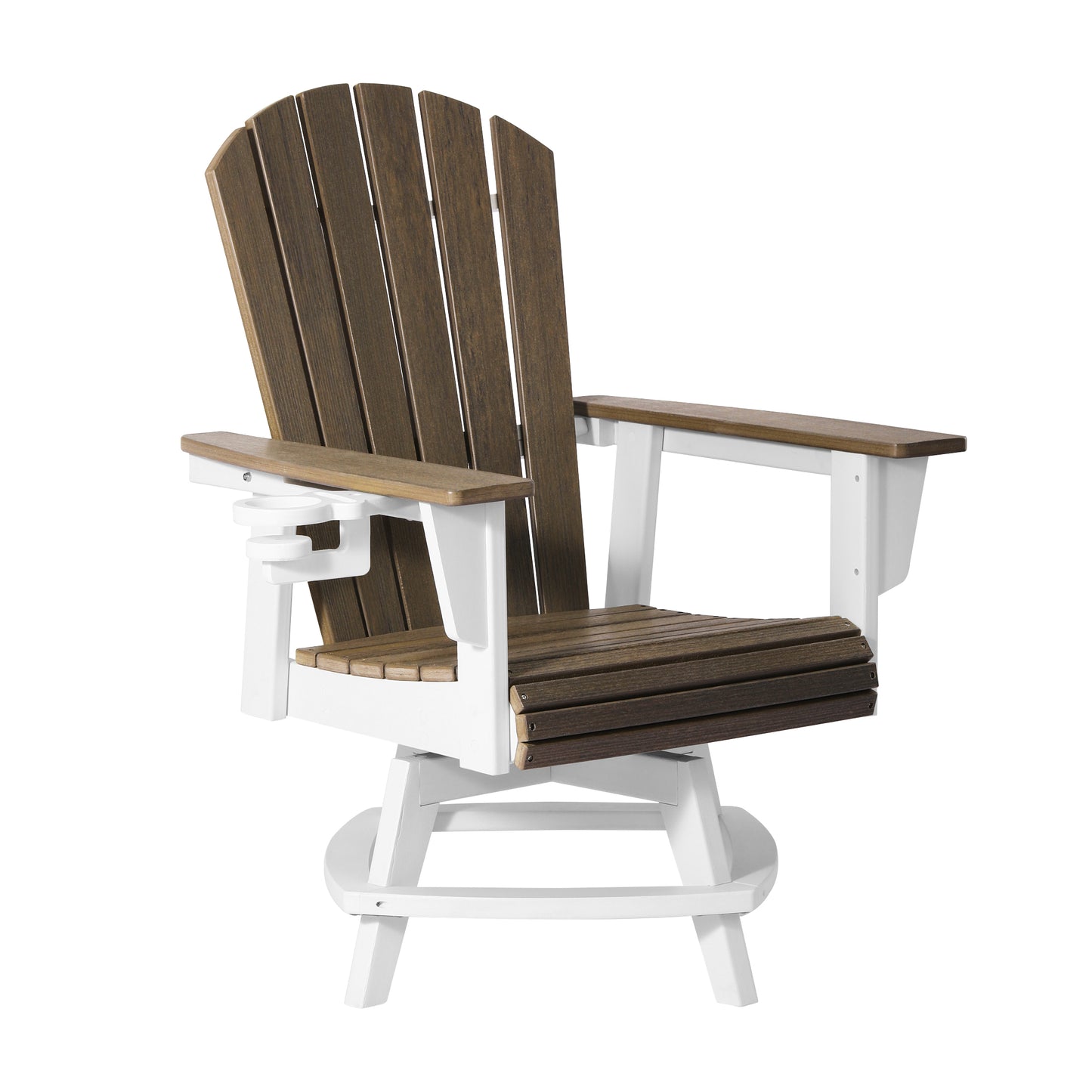 Heritage Ridge Adirondack Swivel Dining Chair With Cup Holder