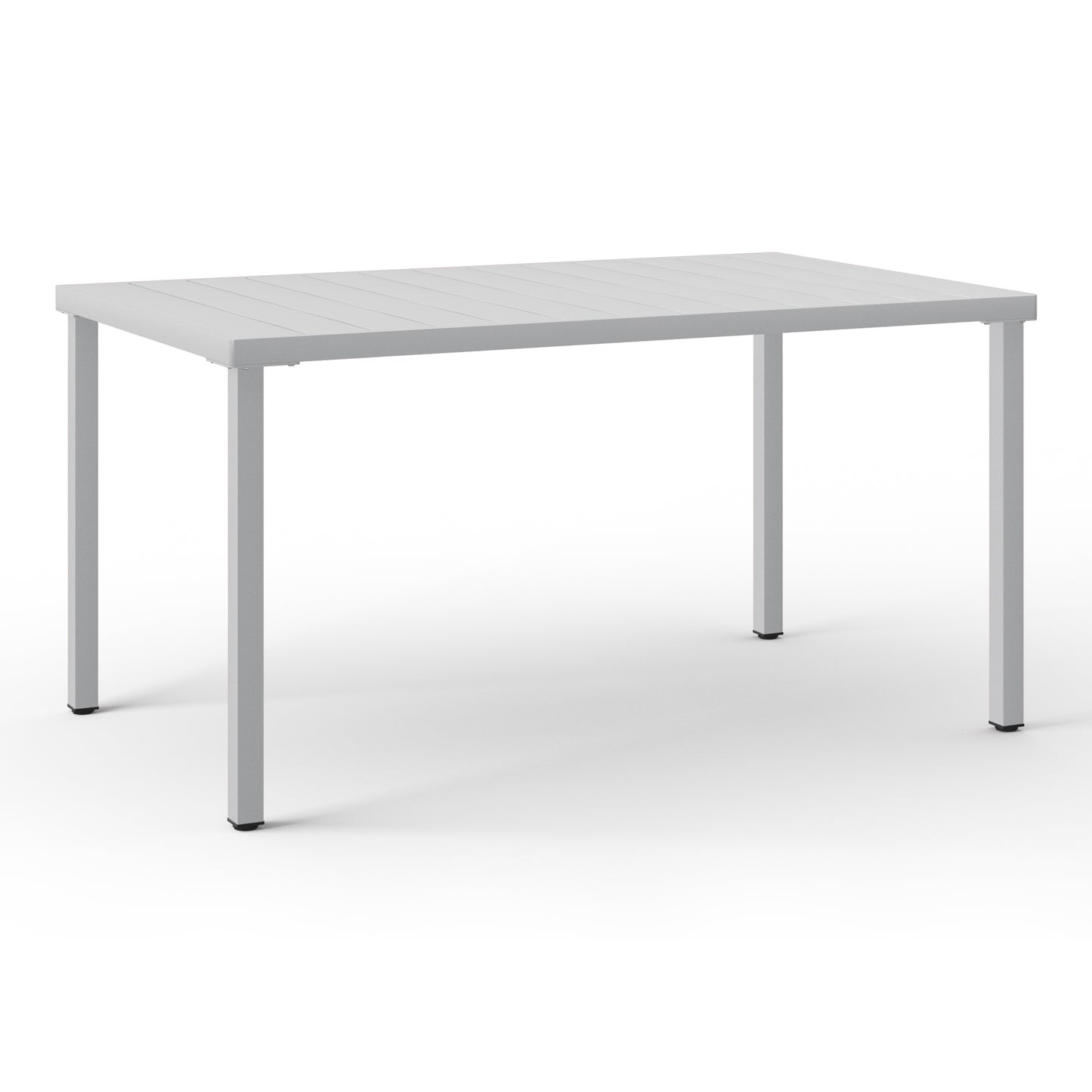 Polyform 59" x 35.4" Steel Rectangular Dining Table