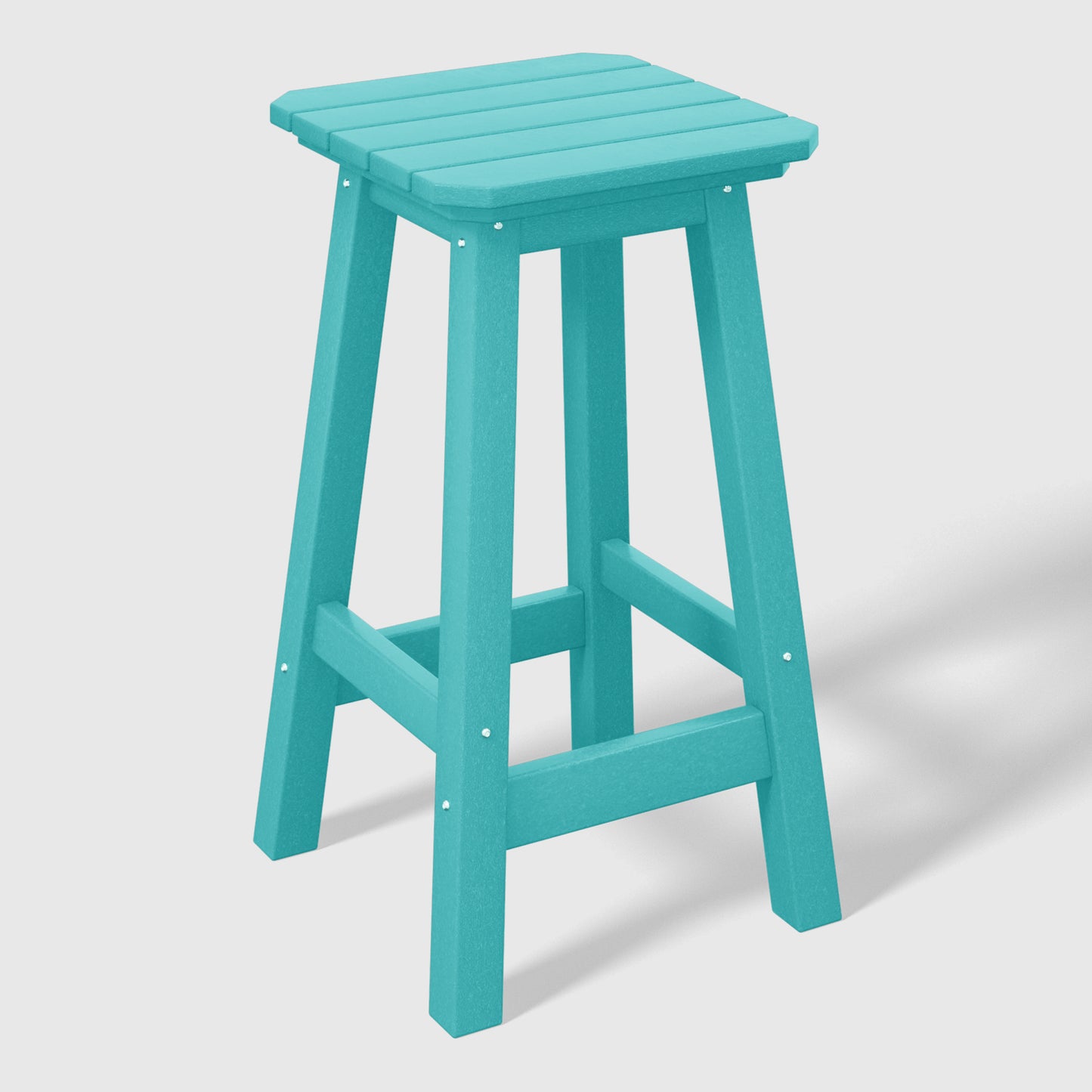 Stockholm  All-Weather Outdoor Square Counter Stool (24" Seat Height)