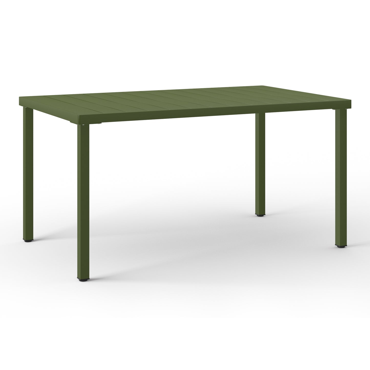 Polyform 59" x 35.4" Steel Rectangular Dining Table