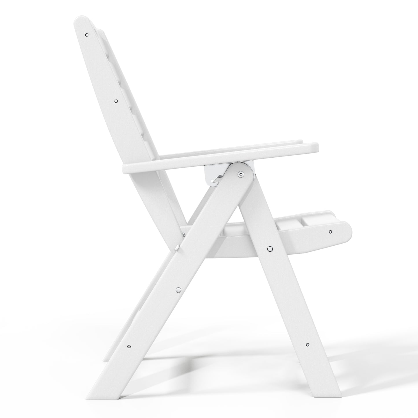 Aarhus All-Weather Outdoor Patio Folding Tall Back Dining Chair (38" High)