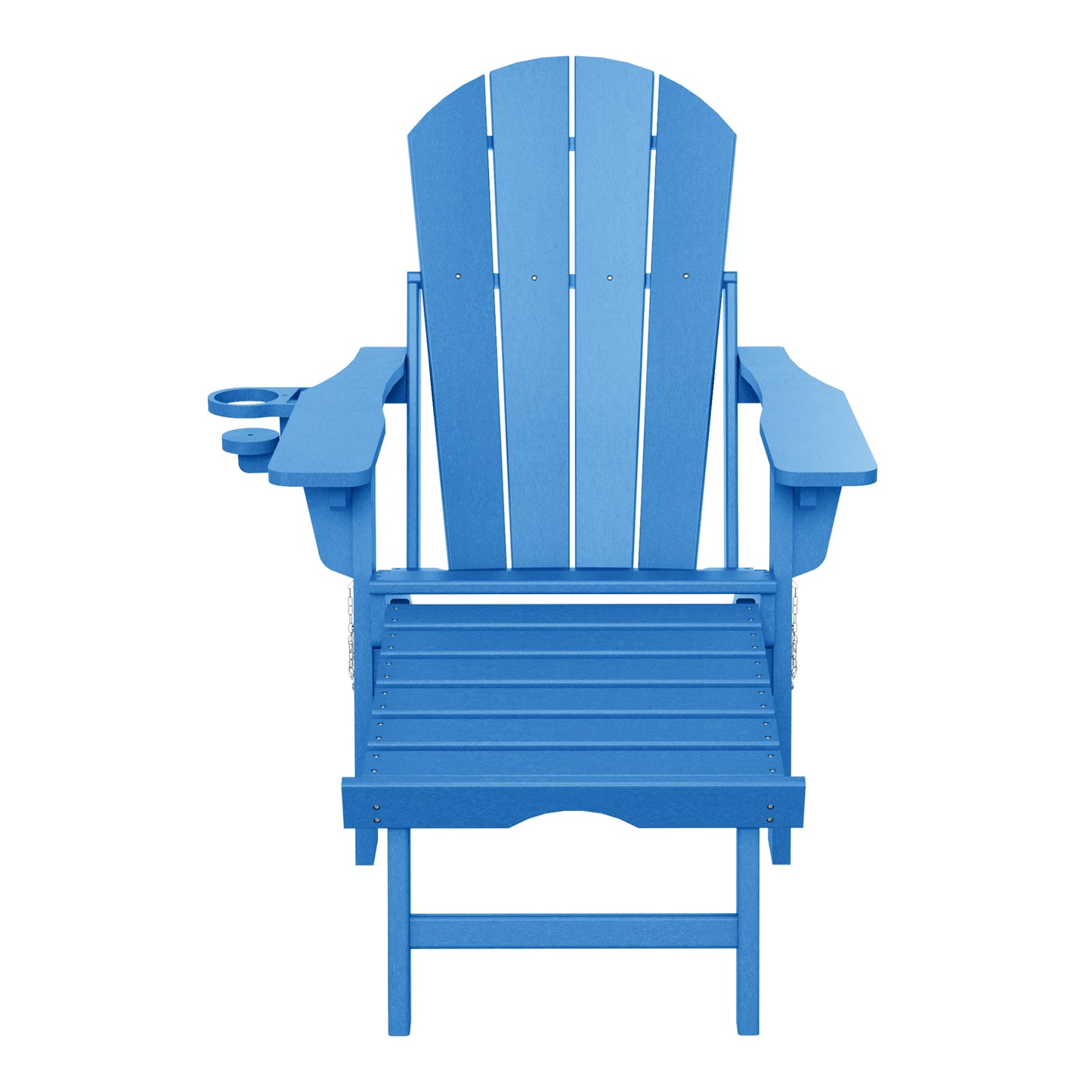 Chatham Folding Adjustable Adirondack Chair with Cup Holder and Hideaway Ottoman