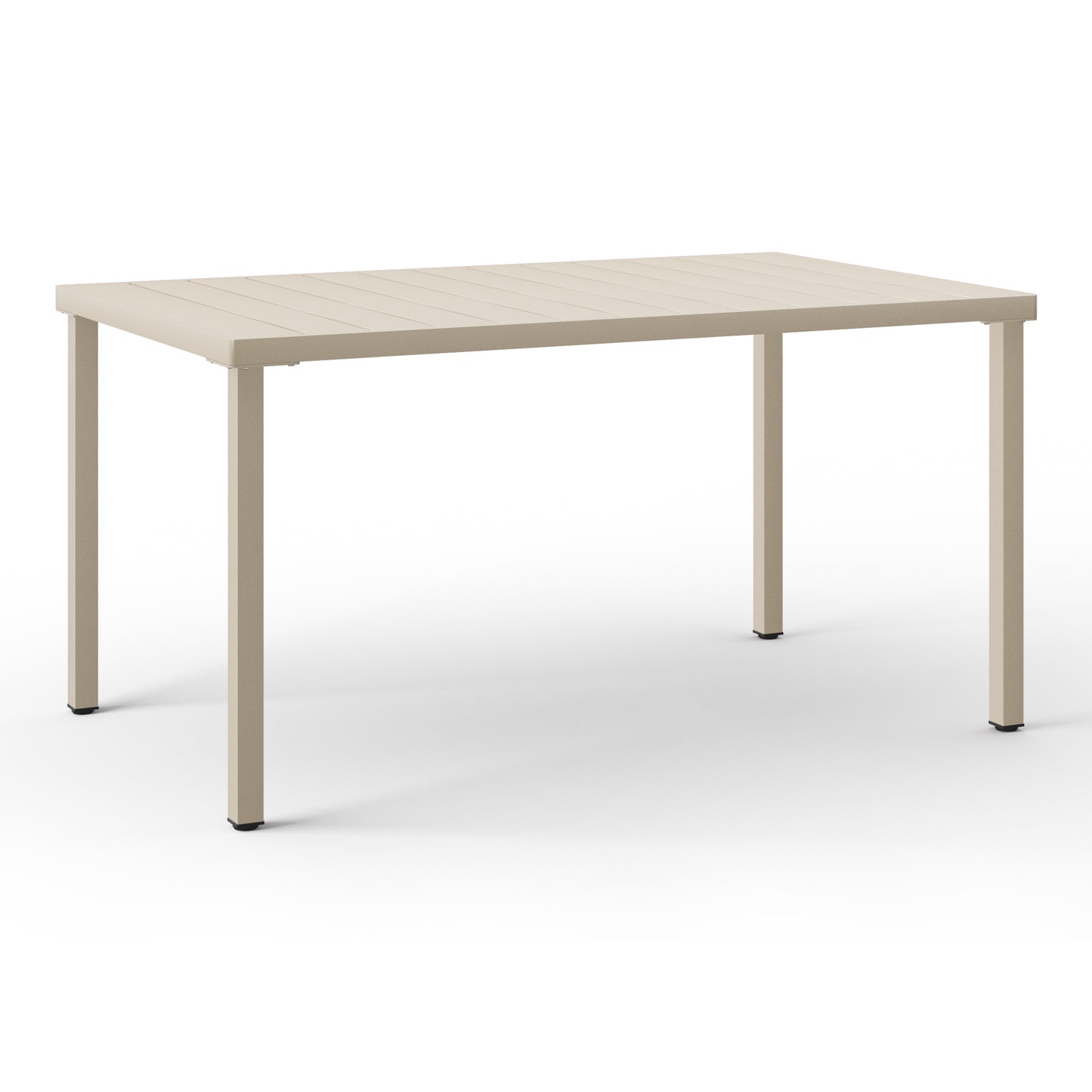 Polyform 59" x 35.4" Steel Rectangular Dining Table