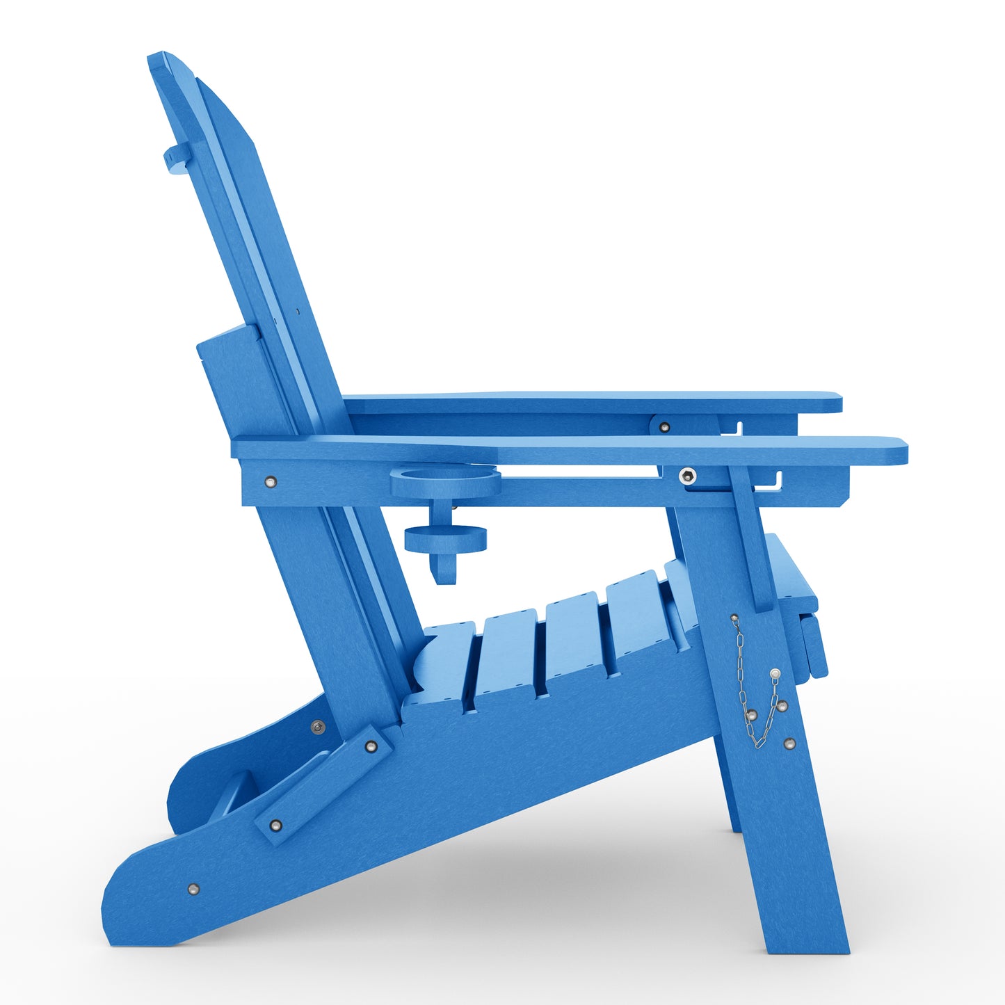 Chatham Folding Adjustable Adirondack Chair with Cup Holder and Hideaway Ottoman