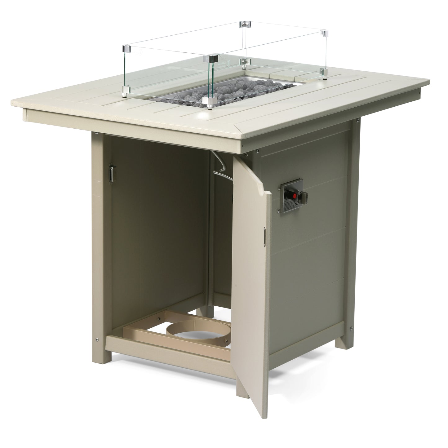 Sedona Rectangular 34" X 46" Counter Fire Pit Table