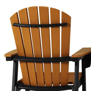 Heritage Ridge Adirondack Swivel Counter Chair With Cup Holder