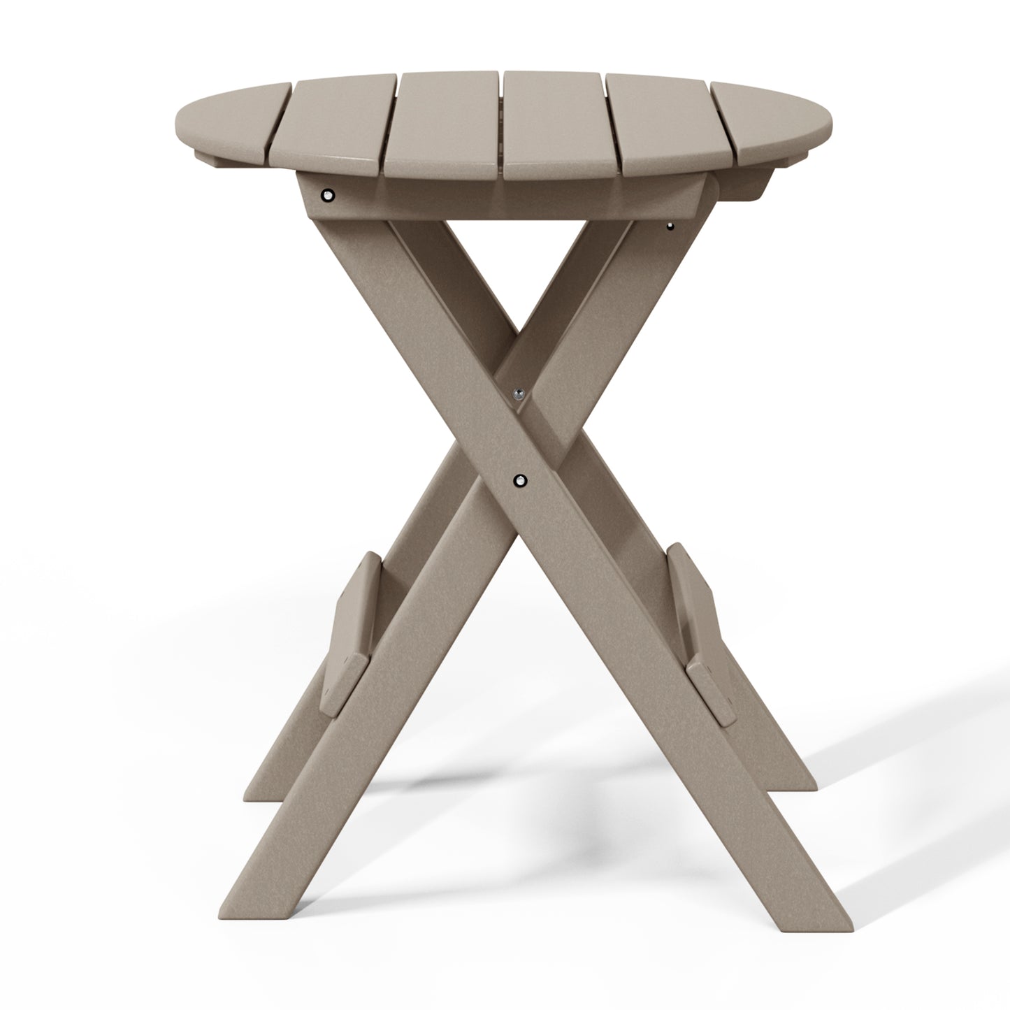 Tuscany All-Weather Outdoor Patio Round Folding Dining Table (24" Top)