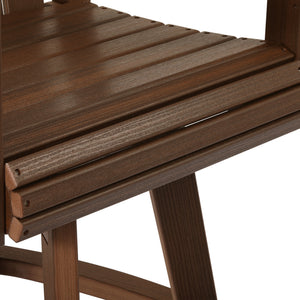 Heritage Ridge Adirondack Swivel Bar Chair With Cup Holder
