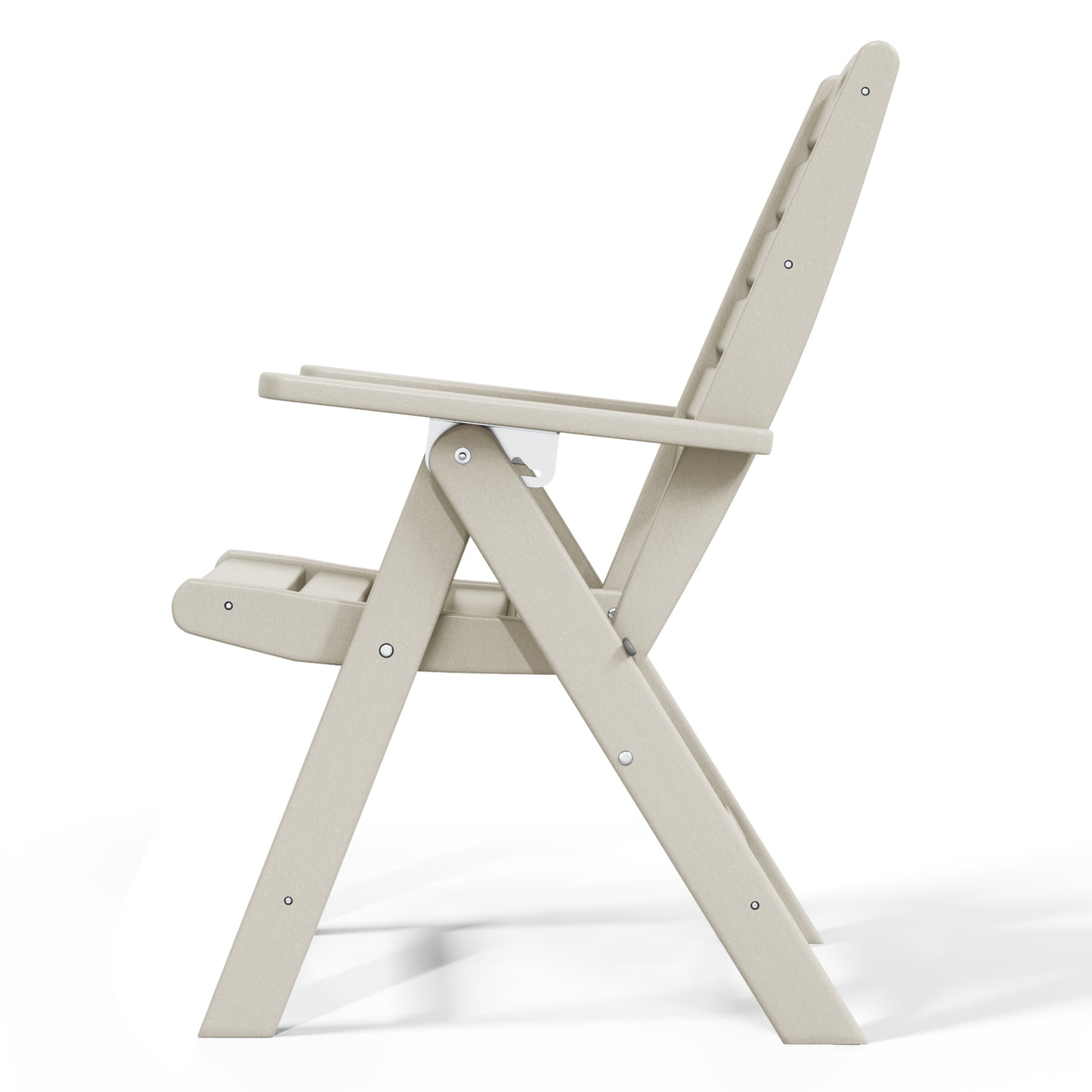 Aarhus All-Weather Outdoor Patio Folding Tall Back Dining Chair (38" High)