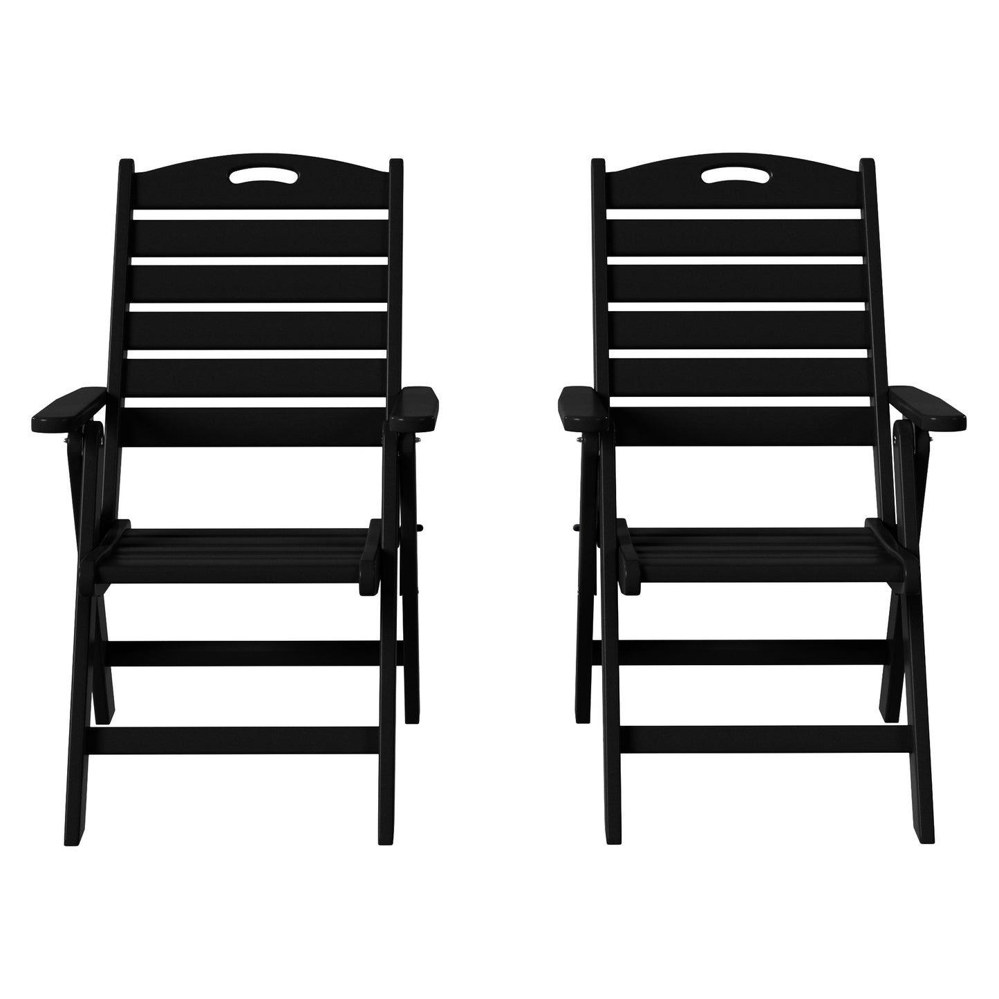 Aarhus Folding High back Dining Chair (Set of 2)