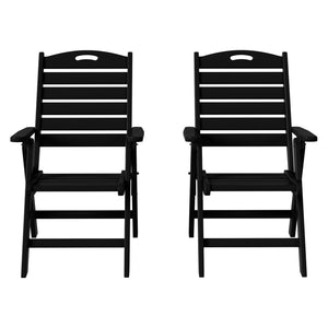 Aarhus Folding High back Dining Chair (Set of 2)
