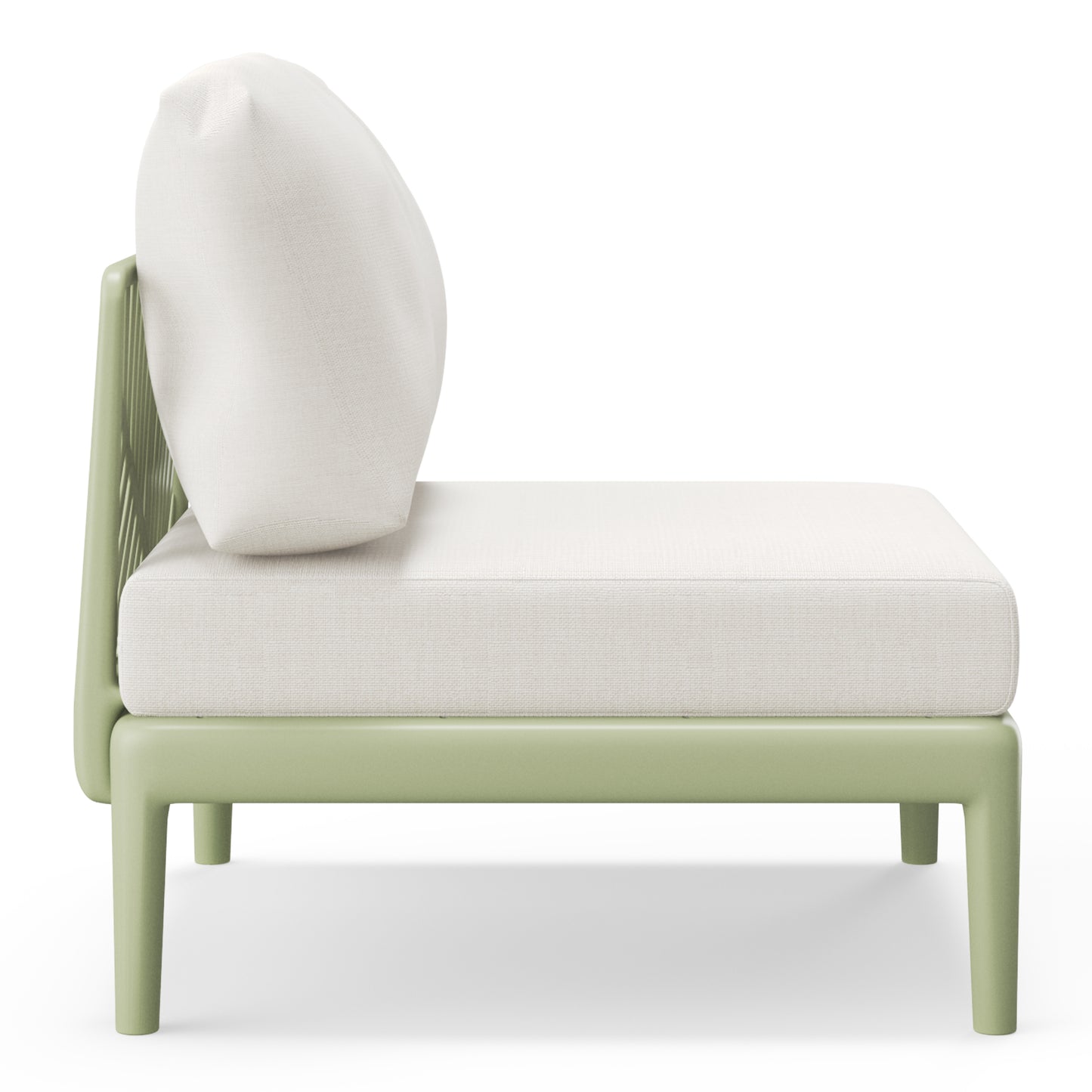 Polyform Deep Seating Armless Chair with Cushions