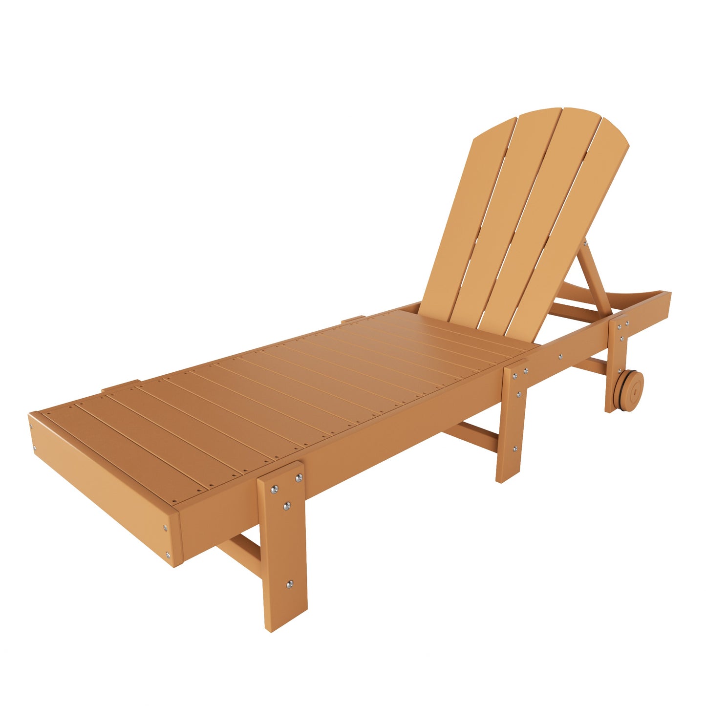 Chatham All-Weather Outdoor Adirondack Reclining Sun Lounger With Wheels