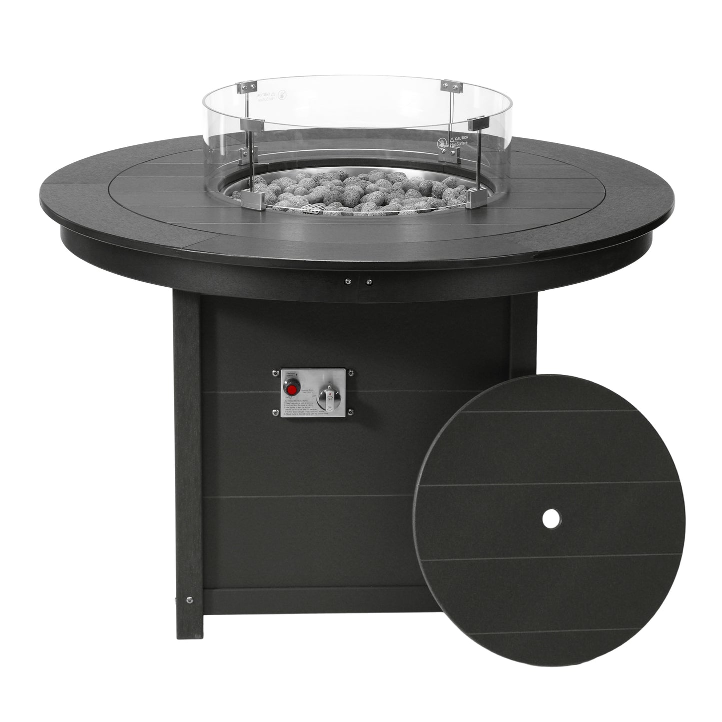 Sedona Round 47" Dining Fire Pit Table