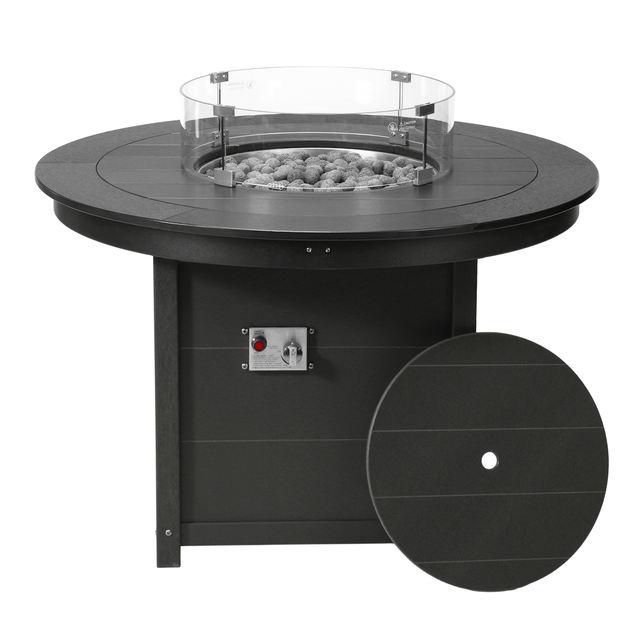 Sedona Round 47" Dining Fire Pit Table