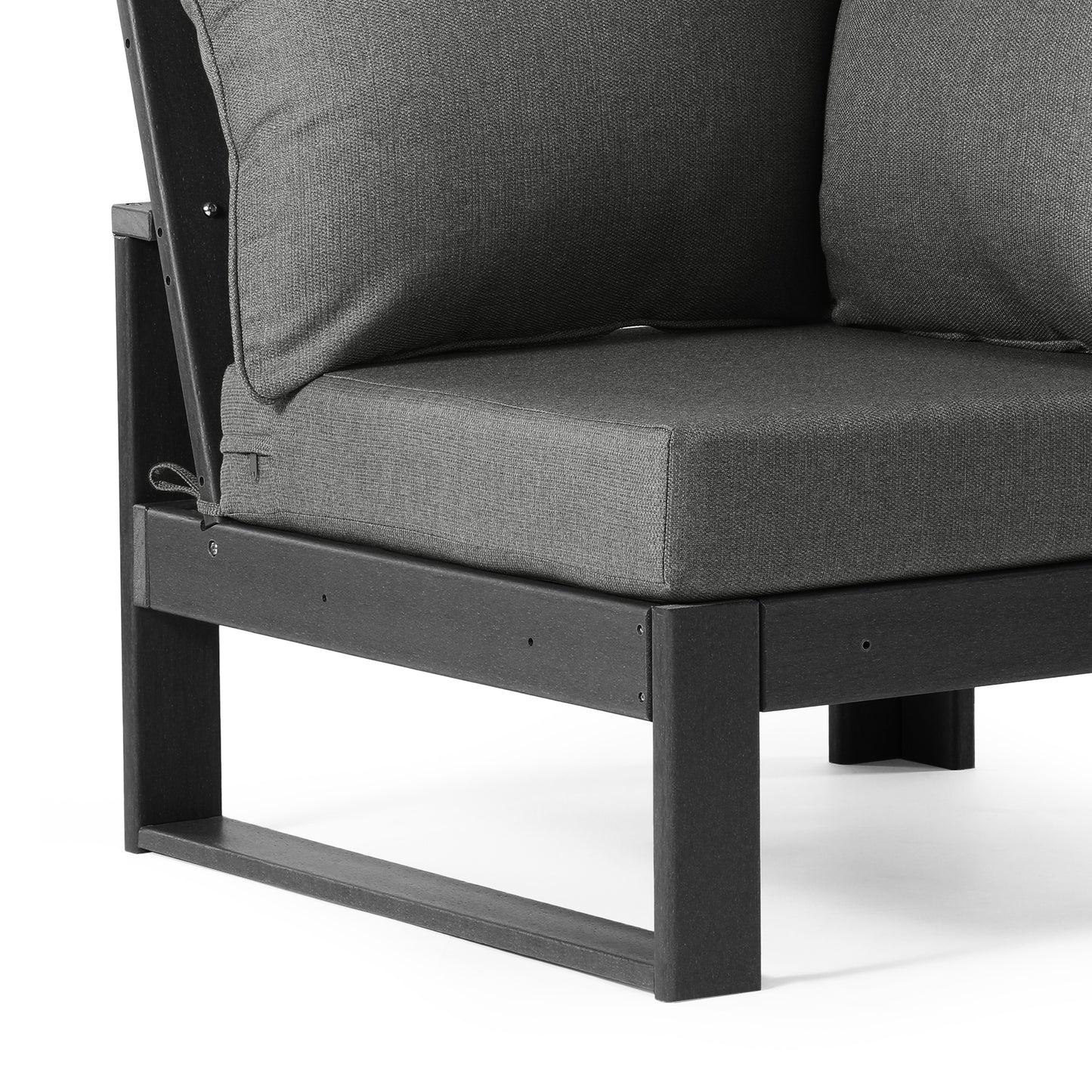 Signature All-Weather Outdoor Modular Patio Deep Seating Corner Chair (Corner Sectional Seat)