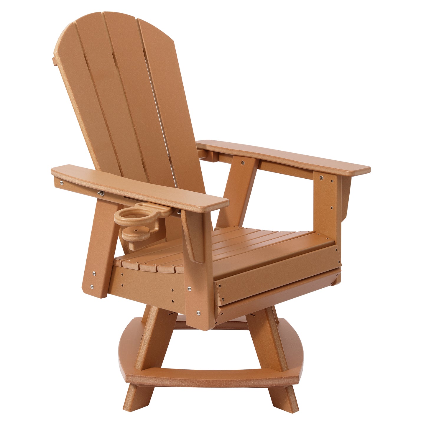 Adirondack Swivel Dining Chair with Cup Holder With Cup Holder
