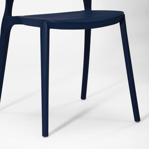 Patio Stacking Dining Side Chair (Set of 2)