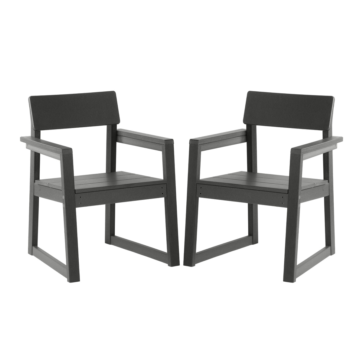 Palmetto Outdoor Dining Arm Chair (Set of 2)