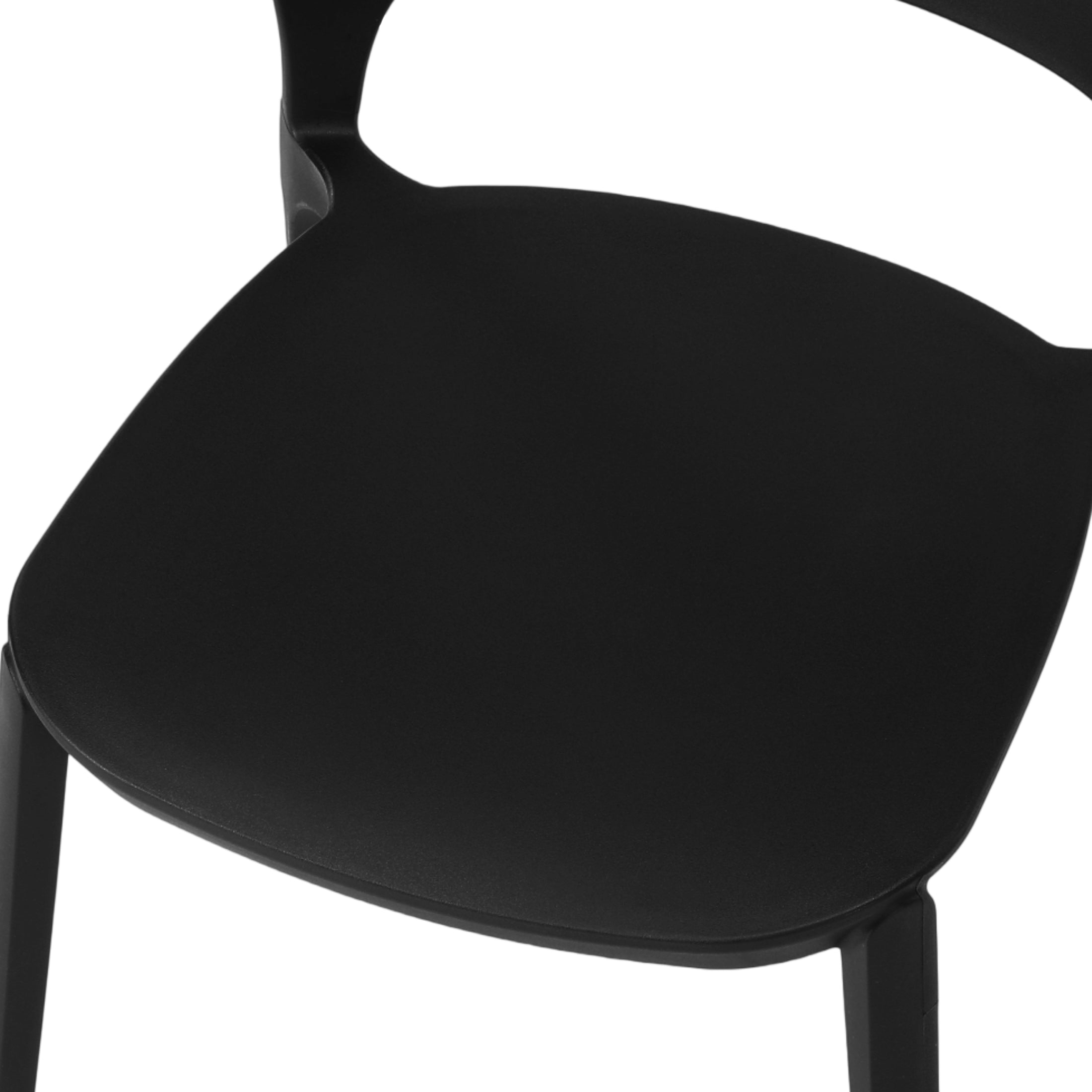 Patio Stacking Dining Side Chair (Set of 4)