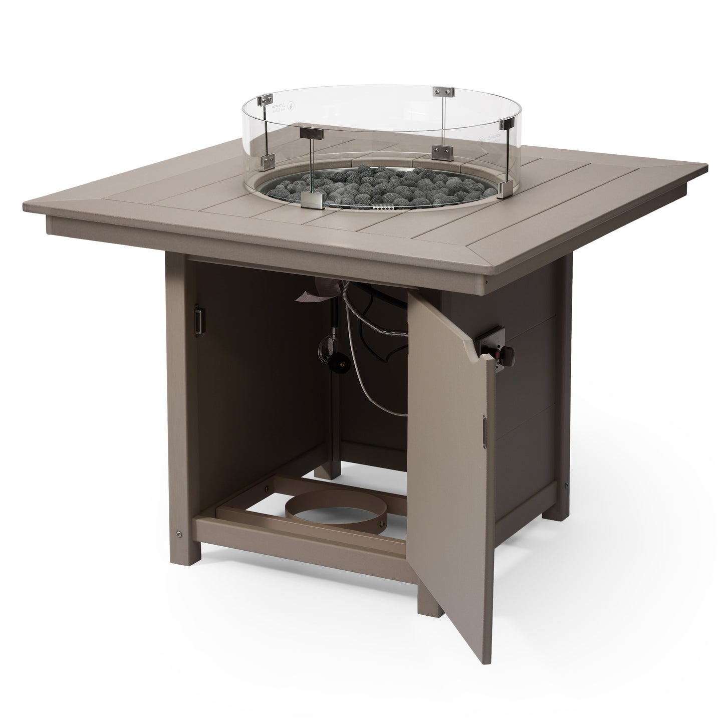 Sedona Square 42" Dining Fire Pit Table