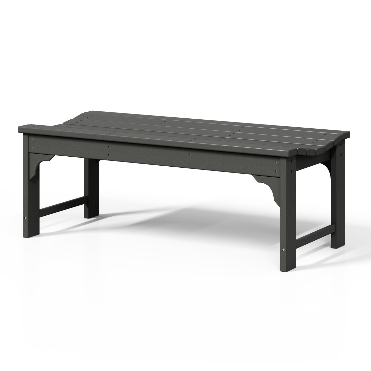 Concord All-Weather Outdoor Garden Backless Bench (46" Wide)