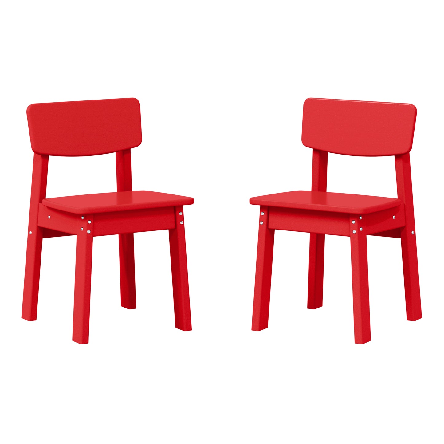 Tiny Terraces Essentials Kids' All-Weather Outdoor Dining Chair (Set of 2)