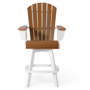 Heritage Ridge Adirondack Swivel Bar Chair With Cup Holder