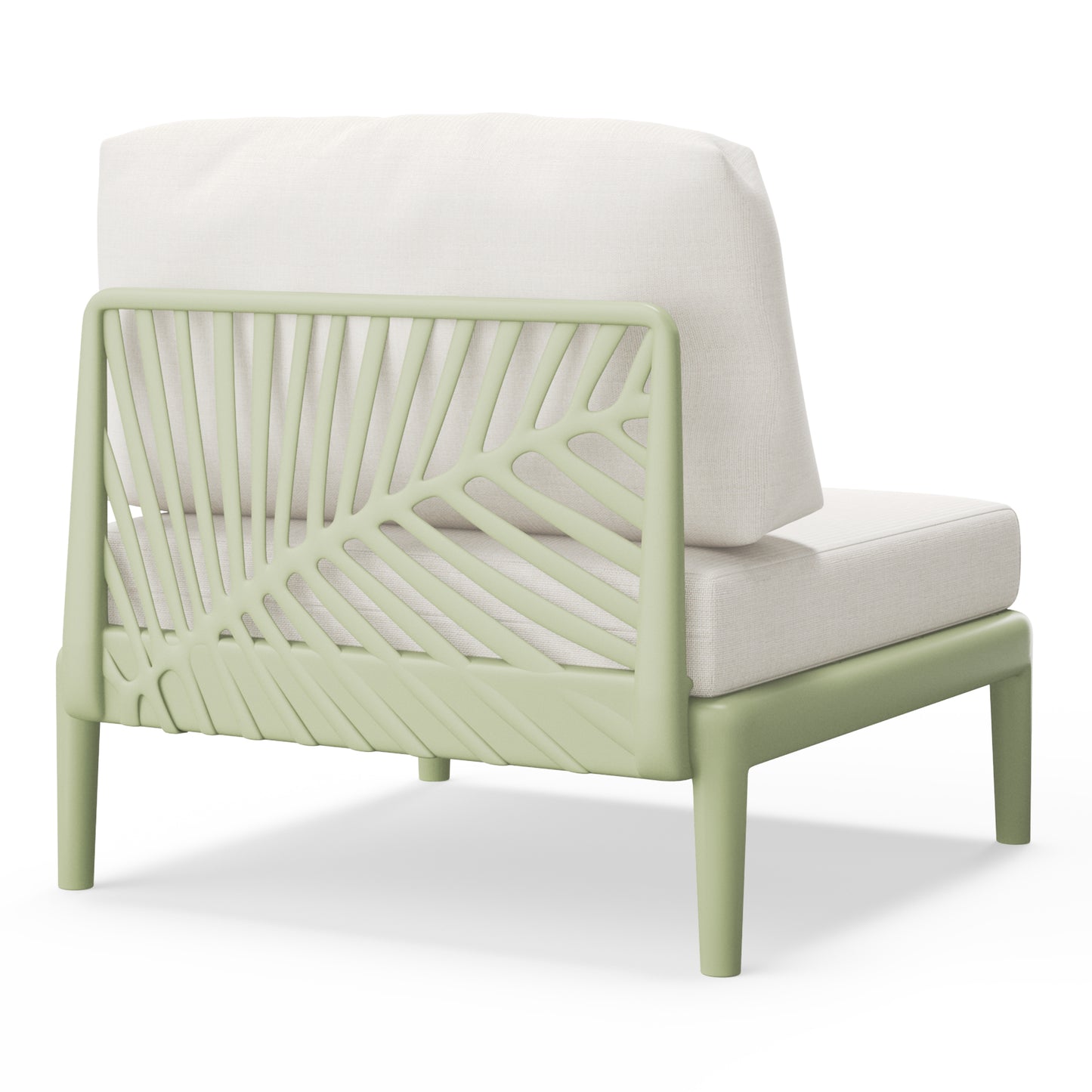 Polyform Deep Seating Armless Chair with Cushions
