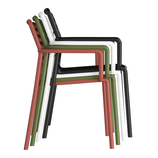 Polyform Stacking Dining Arm Chair (Set of 4)