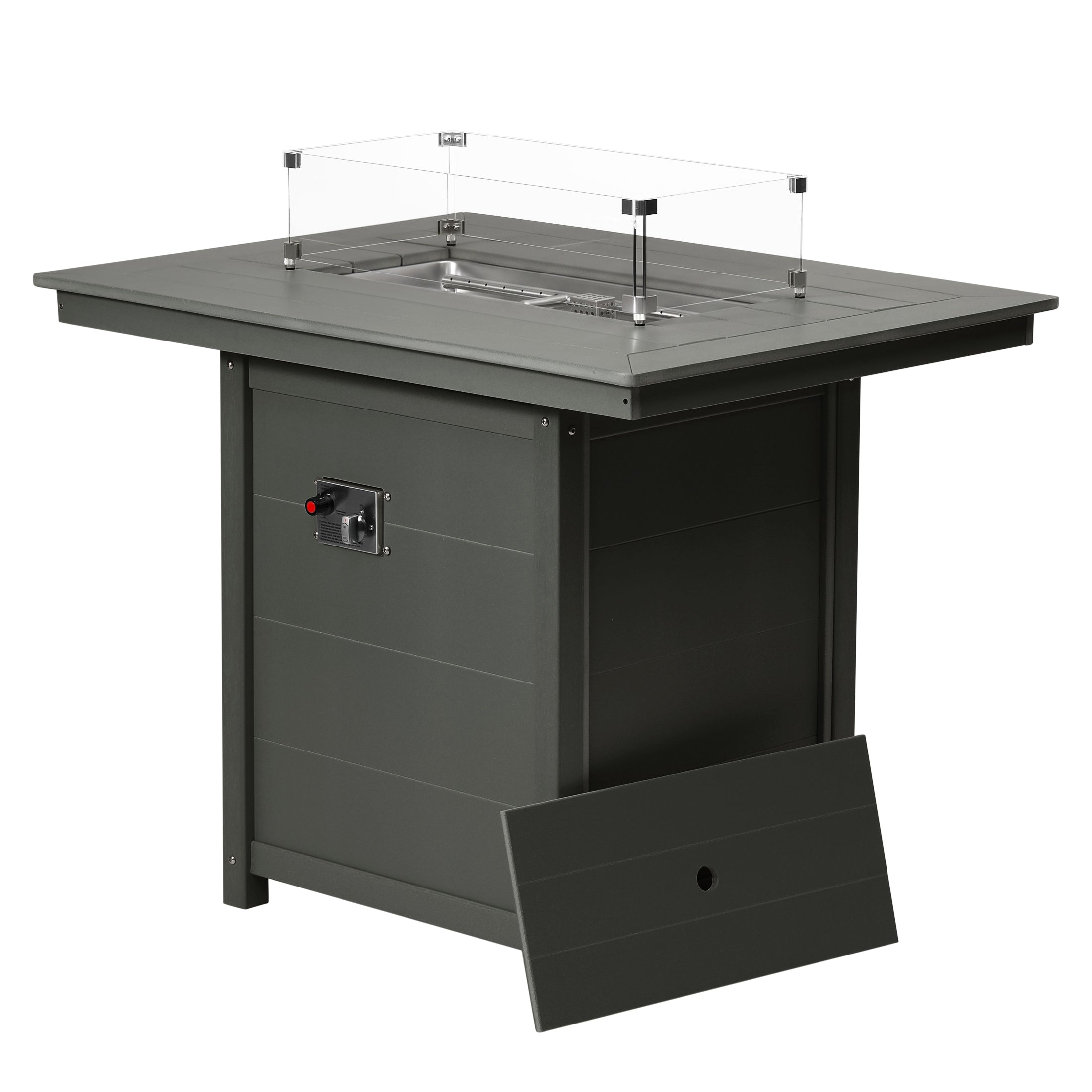 Sedona Rectangular 34" X 46" Counter Fire Pit Table