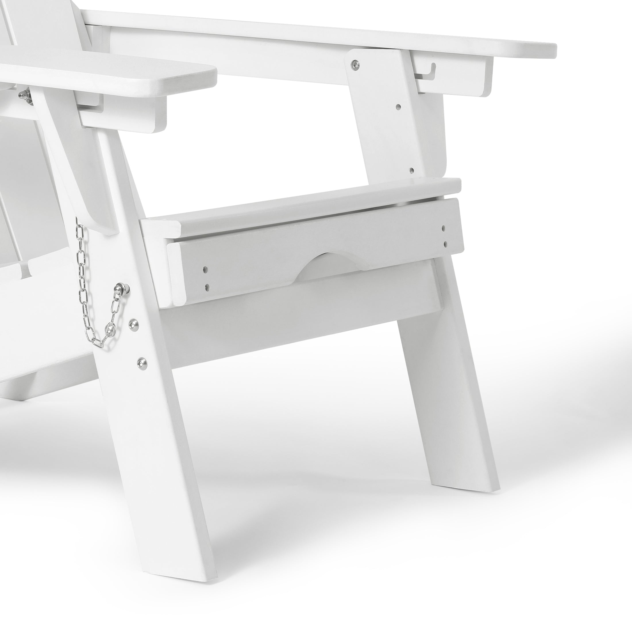 Chatham Folding Adjustable Adirondack Chair with Cup Holder and Hideaway Ottoman