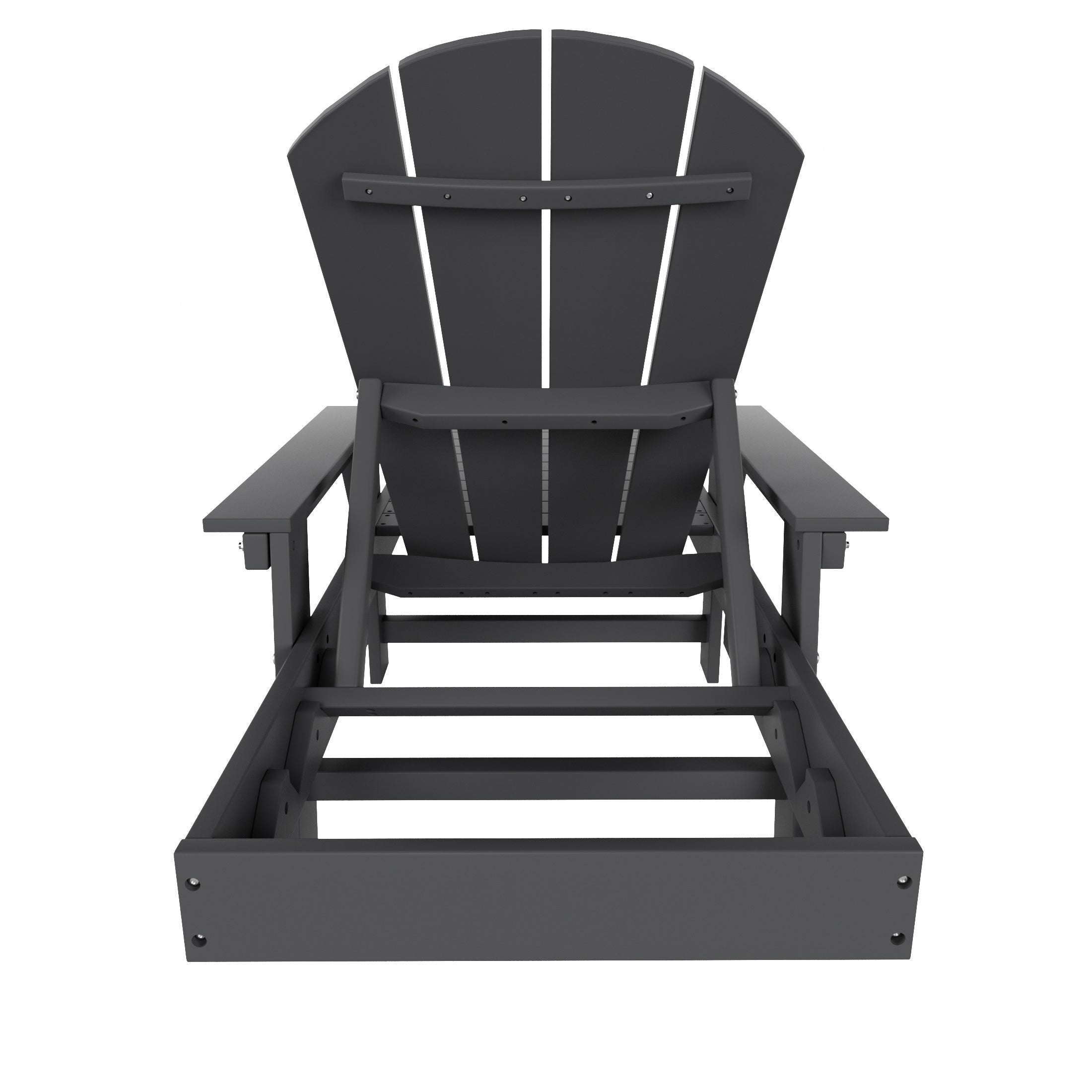 Chatham All-Weather Outdoor Adirondack Reclining Sun Lounger With Arms Rests & Wheels