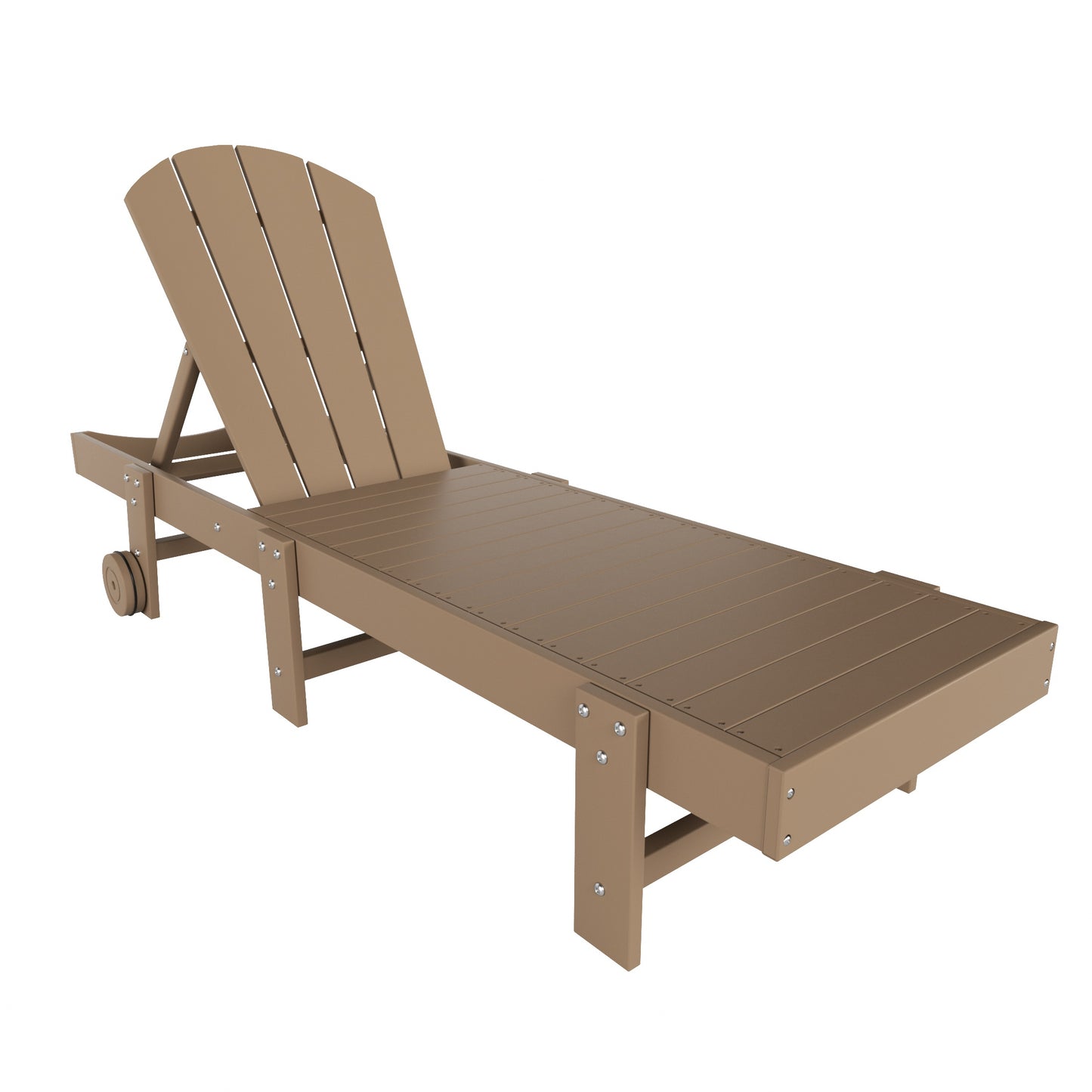 Chatham All-Weather Outdoor Adirondack Reclining Sun Lounger With Wheels